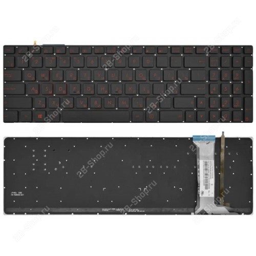 Клавиатура для ноутбука Asus ROG GL752VW, GL752VW, GL552, GL552JX, GL552VW, GL552VX (с подсветкой)