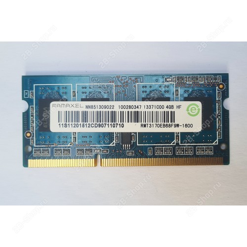 Б\У Память оперативная SODIMM Ramaxel 4 ГБ DDR3 1600 (RMT3170EB68F9W-1600)