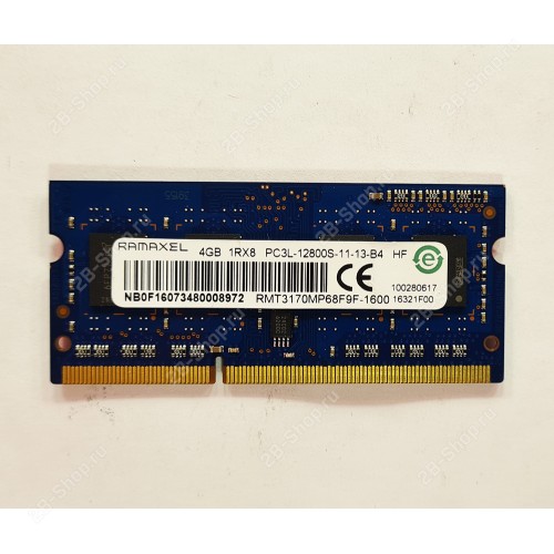 БУ Память оперативная SODIMM Ramaxel 4 ГБ DDR3L 1600 (RT3170MP68F9F-1600)