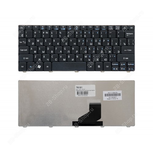 Клавиатура для ноутбука Acer One D255, D257, D270, 521, 532