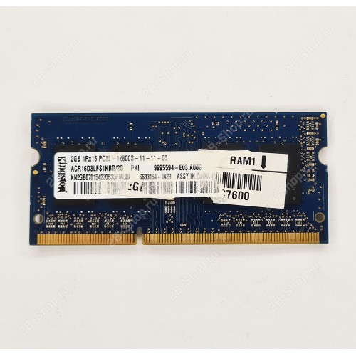 БУ Память оперативная SODIMM 2Gb DDR3L 1600 Kingston (ACR163LFS1KBG/2G)