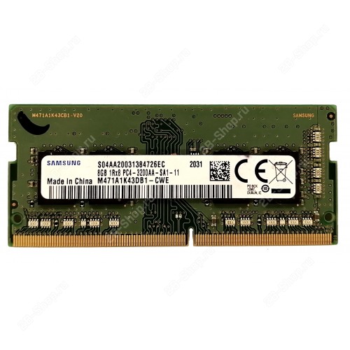 БУ Память оперативная SODIMM 8Gb DDR4 3200 Samsung (M471A1K43DB1-CWE)