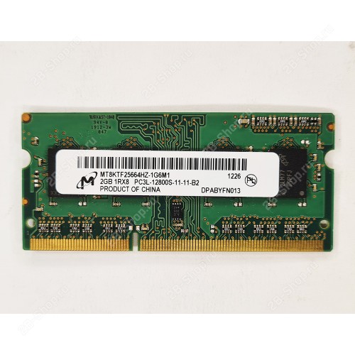 БУ Память оперативная SODIMM 2Gb DDR3 1600 Micron (MT8KTF25664HZ-1G6M1)