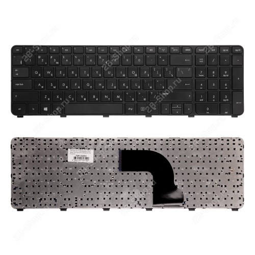 Клавиатура для ноутбука HP Pavilion DV7-7000ER, DV7-7001ER Series. Плоский Enter. Черная, с рамкой