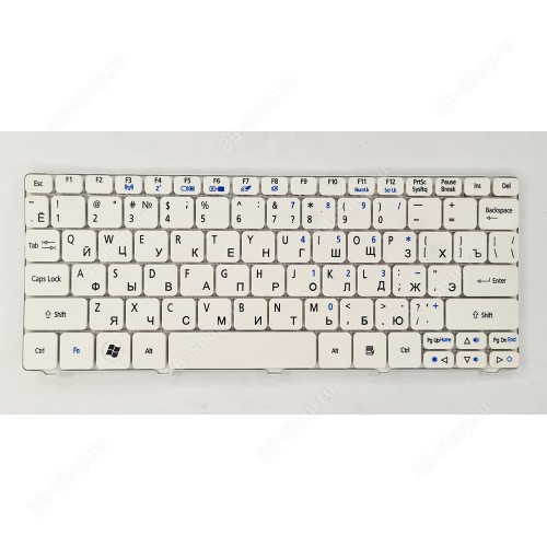 БУ Клавиатура для ноутбука Acer One D255, D257, D270, 521, 532 (V111102AS5, MP-09H23SU-6984), белая