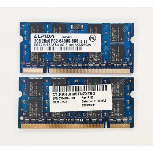 Б\У Память оперативная SODIMM 2Gb DDR2 800 ELPIDA (EBE21Ue8AFSA-8G-F)