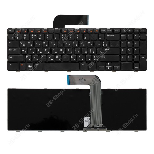 Клавиатура для ноутбука Dell Inspiron N5110, M5110, M511R плоский Enter