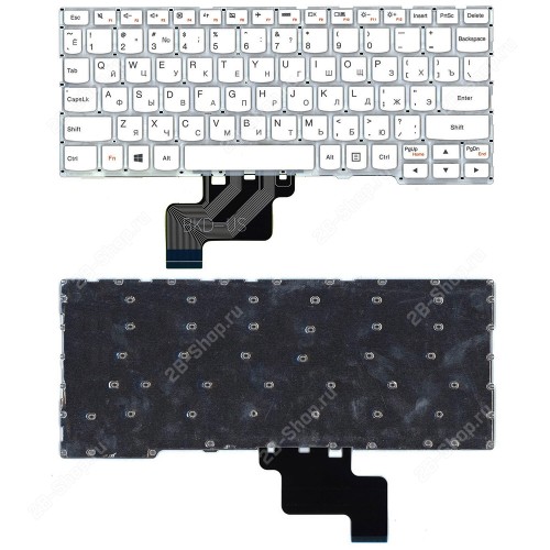Клавиатура для ноутбука Lenovo IdeaPad 300-11IBR, 300-11IBY, 700-11ISK (белая)