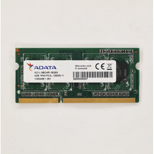 БУ Память оперативная SODIMM 4Gb DDR3L 1600 A-DATA (A01L16BC4R1-BQSS)