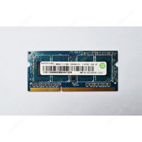 БУ Память оперативная SODIMM 2Gb DDR3 1333 RAMAXEL (RMT3010EC58E8F-1333)