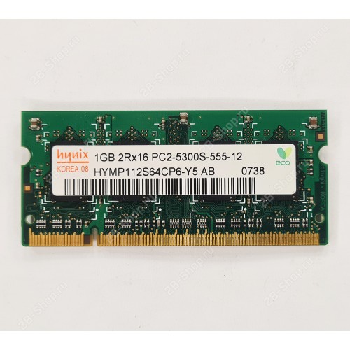 БУ Память оперативная SODIMM 1Gb DDR2 667 hynix (HYMP112S64CP6-Y5 AB)